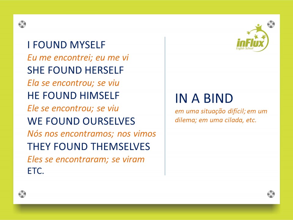 O que significa "in a bind" em inglês? inFlux